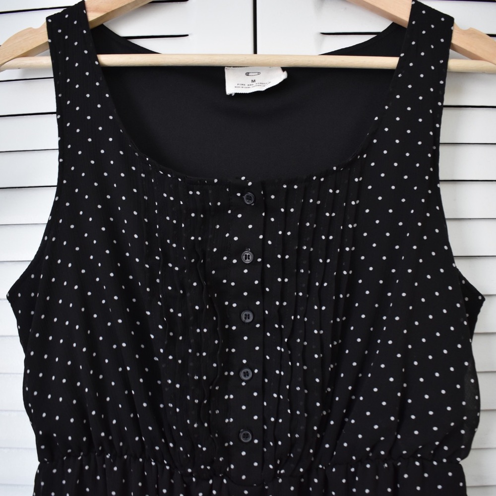 Pins & Needles Polka Dot Dress | Black & White - Picture 4 of 8